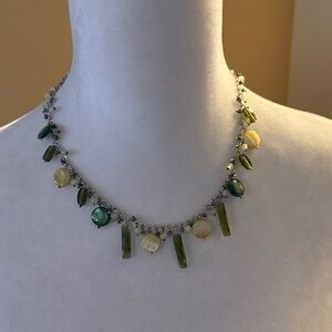 Elegant Green and Yellow Necklace